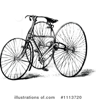 Royalty-Free (RF) Bike Clipart Illustration by Prawny Vintage - Stock Sample #1113720