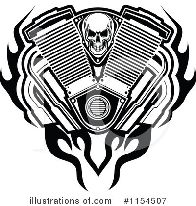 Biker Clipart #1154507 by Vector Tradition SM