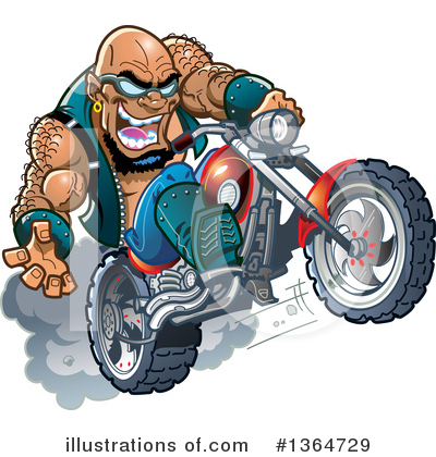 Motorcycle Clipart #1364729 by Clip Art Mascots