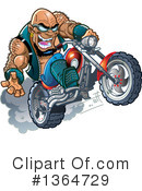 Biker Clipart #1364729 by Clip Art Mascots