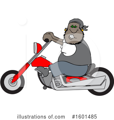 Royalty-Free (RF) Biker Clipart Illustration by djart - Stock Sample #1601485