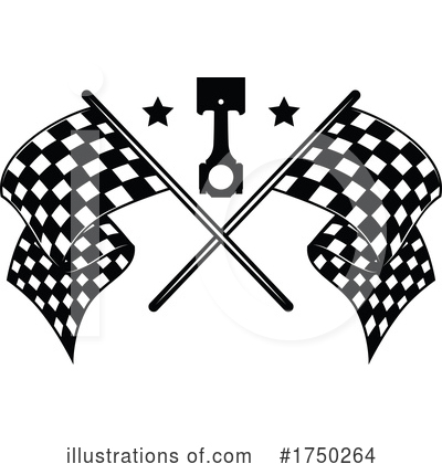 Checkered Flags Clipart #1750264 by Vector Tradition SM