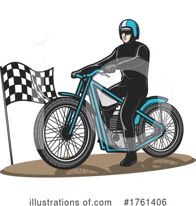 Motorbike Clipart #1761406 by Vector Tradition SM
