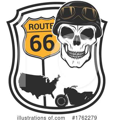 Route 66 Clipart #1762279 by Vector Tradition SM