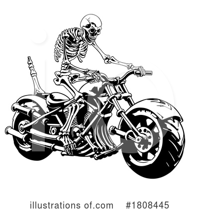 Royalty-Free (RF) Biker Clipart Illustration by dero - Stock Sample #1808445