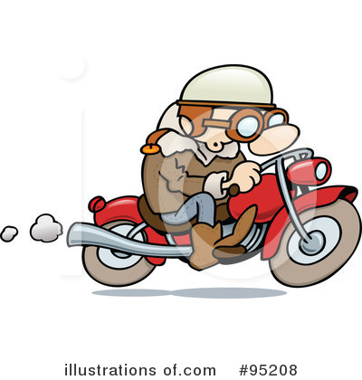 Royalty-Free (RF) Biker Clipart Illustration by gnurf - Stock Sample #95208