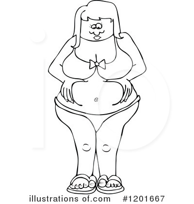 Royalty-Free (RF) Bikini Clipart Illustration by djart - Stock Sample #1201667