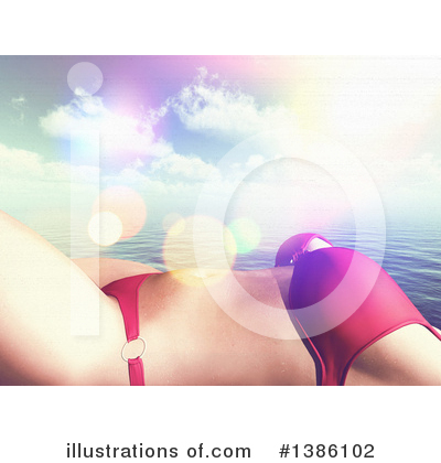 Royalty-Free (RF) Bikini Clipart Illustration by KJ Pargeter - Stock Sample #1386102