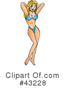 Bikini Clipart #43228 by Dennis Holmes Designs