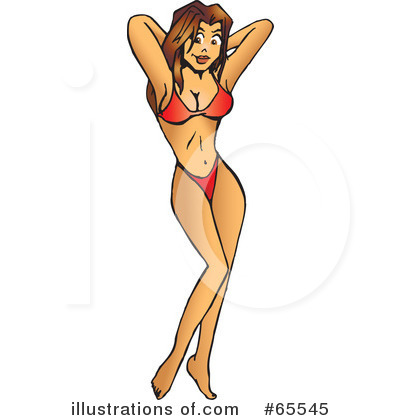 Bikini Clipart #65545 by Dennis Holmes Designs