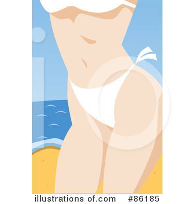 Royalty-Free (RF) Bikini Clipart Illustration by mayawizard101 - Stock Sample #86185