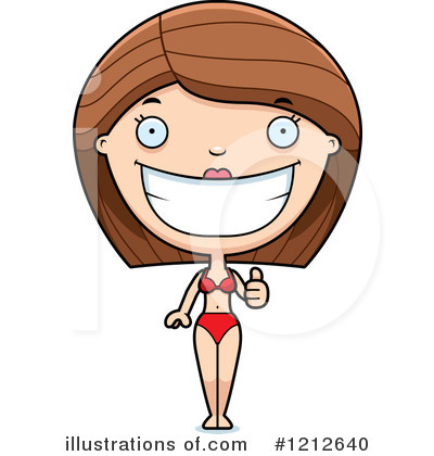 Royalty-Free (RF) Bikini Woman Clipart Illustration by Cory Thoman - Stock Sample #1212640
