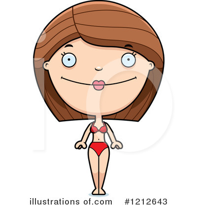 Royalty-Free (RF) Bikini Woman Clipart Illustration by Cory Thoman - Stock Sample #1212643