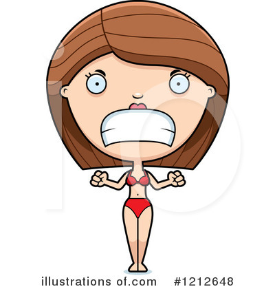 Royalty-Free (RF) Bikini Woman Clipart Illustration by Cory Thoman - Stock Sample #1212648