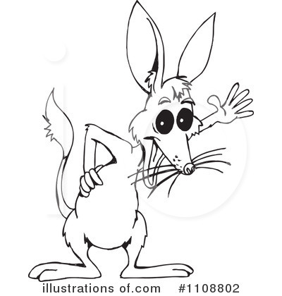 Royalty-Free (RF) Bilby Clipart Illustration by Dennis Holmes Designs - Stock Sample #1108802