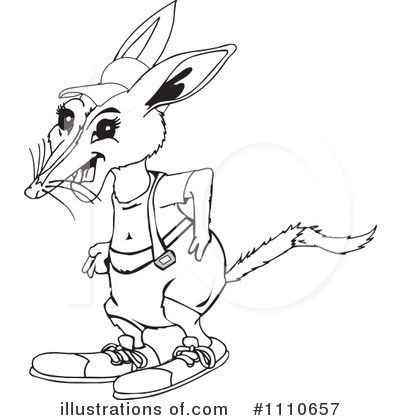 Royalty-Free (RF) Bilby Clipart Illustration by Dennis Holmes Designs - Stock Sample #1110657