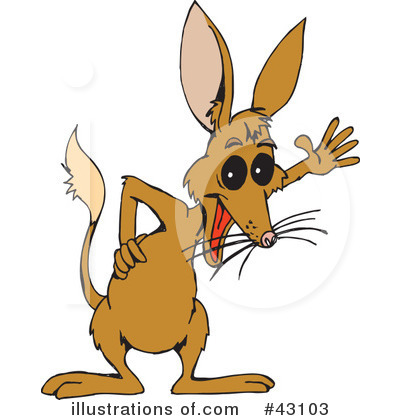 Royalty-Free (RF) Bilby Clipart Illustration by Dennis Holmes Designs - Stock Sample #43103