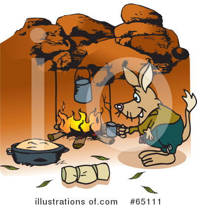 Camping Clipart #65111 by Dennis Holmes Designs