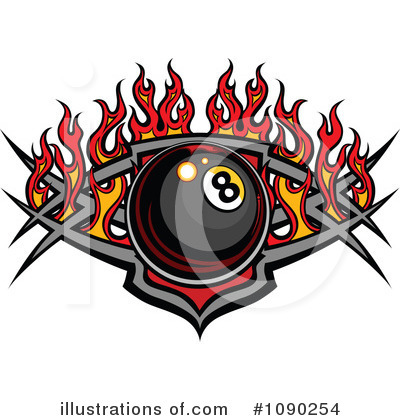 Royalty-Free (RF) Billiards Clipart Illustration by Chromaco - Stock Sample #1090254