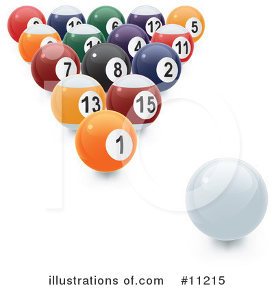 Royalty-Free (RF) Billiards Clipart Illustration by Leo Blanchette - Stock Sample #11215