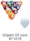 Billiards Clipart #11215 by Leo Blanchette