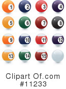 Billiards Clipart #11233 by Leo Blanchette