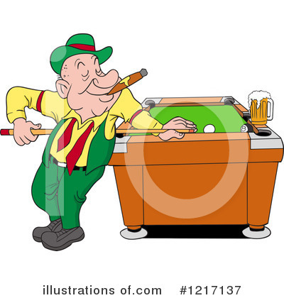 Royalty-Free (RF) Billiards Clipart Illustration by LaffToon - Stock Sample #1217137