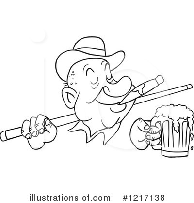 Royalty-Free (RF) Billiards Clipart Illustration by LaffToon - Stock Sample #1217138