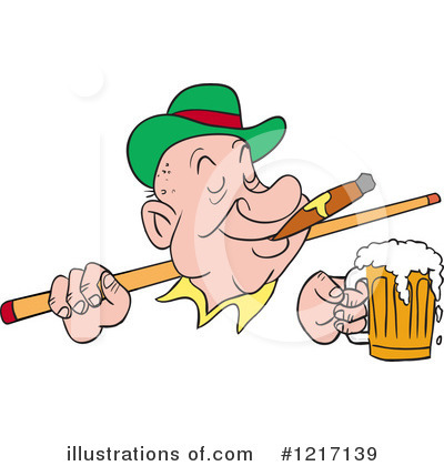 Royalty-Free (RF) Billiards Clipart Illustration by LaffToon - Stock Sample #1217139
