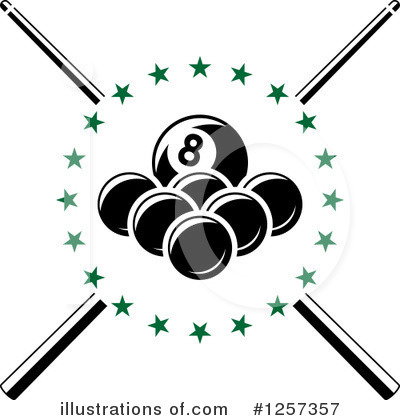 Billiards Balls Clipart #1257357 by Vector Tradition SM