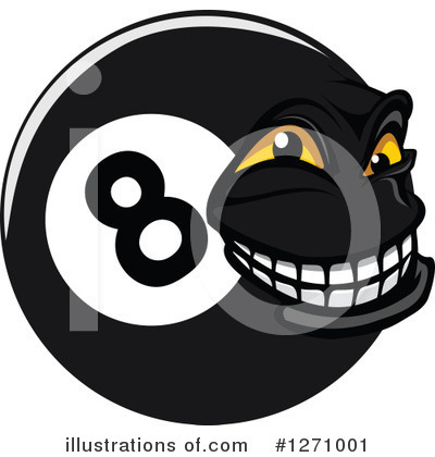 Eight Ball Clipart #1271001 by Vector Tradition SM