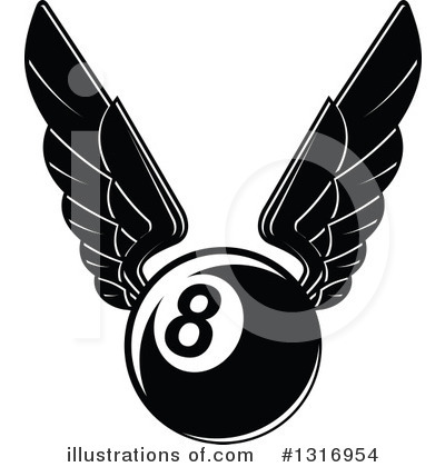 Eight Ball Clipart #1316954 by Vector Tradition SM