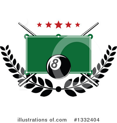 Royalty-Free (RF) Billiards Clipart Illustration by Vector Tradition SM - Stock Sample #1332404