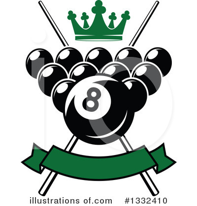 Royalty-Free (RF) Billiards Clipart Illustration by Vector Tradition SM - Stock Sample #1332410