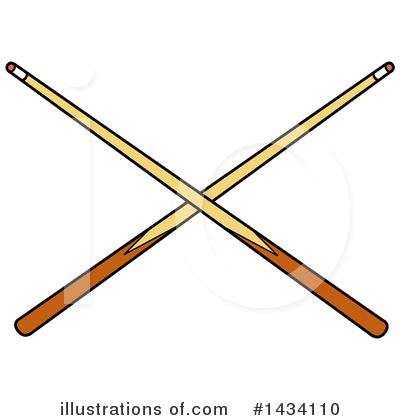 Royalty-Free (RF) Billiards Clipart Illustration by LaffToon - Stock Sample #1434110