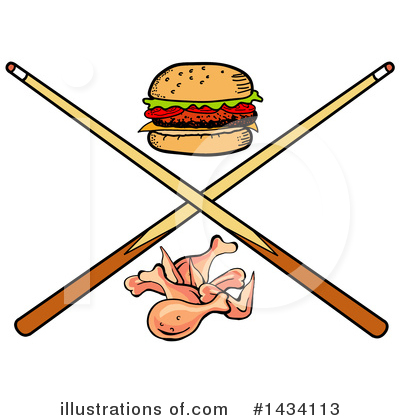 Royalty-Free (RF) Billiards Clipart Illustration by LaffToon - Stock Sample #1434113