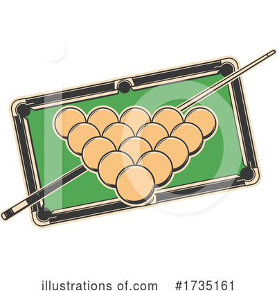 Royalty-Free (RF) Billiards Clipart Illustration by Vector Tradition SM - Stock Sample #1735161