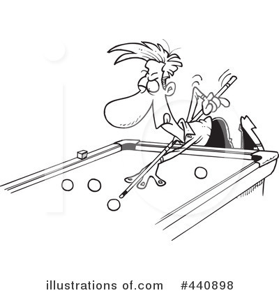 Royalty-Free (RF) Billiards Clipart Illustration by toonaday - Stock Sample #440898