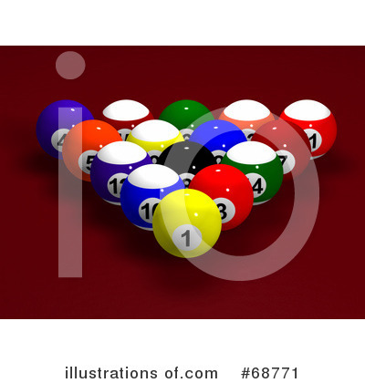 Royalty-Free (RF) Billiards Clipart Illustration by ShazamImages - Stock Sample #68771