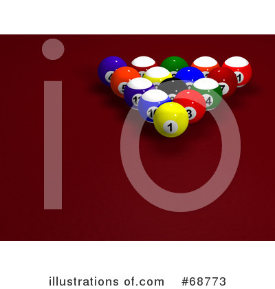 Royalty-Free (RF) Billiards Clipart Illustration by ShazamImages - Stock Sample #68773