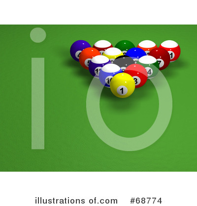 Royalty-Free (RF) Billiards Clipart Illustration by ShazamImages - Stock Sample #68774