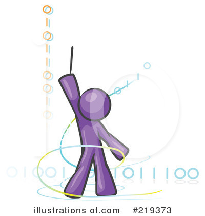 Royalty-Free (RF) Binary Clipart Illustration by Leo Blanchette - Stock Sample #219373