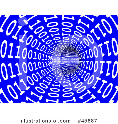 Royalty-Free (RF) Binary Code Clipart Illustration by ShazamImages - Stock Sample #45887