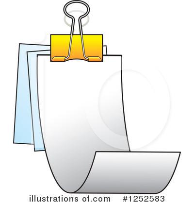 Royalty-Free (RF) Binder Clip Clipart Illustration by Lal Perera - Stock Sample #1252583