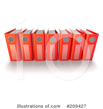 Royalty-Free (RF) Binder Clipart Illustration by Tonis Pan - Stock Sample #209427