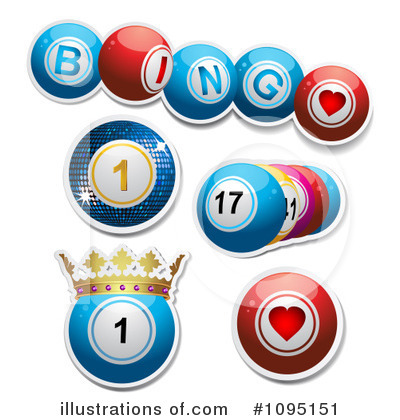 Royalty-Free (RF) Bingo Ball Clipart Illustration by elaineitalia - Stock Sample #1095151