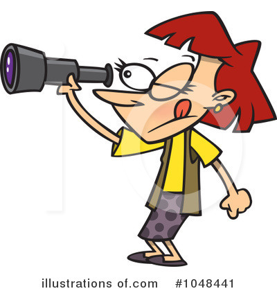 Royalty-Free (RF) Binoculars Clipart Illustration by toonaday - Stock Sample #1048441