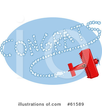 Royalty-Free (RF) Biplane Clipart Illustration by r formidable - Stock Sample #61589