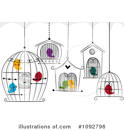 Royalty-Free (RF) Bird Cage Clipart Illustration by BNP Design Studio - Stock Sample #1092796