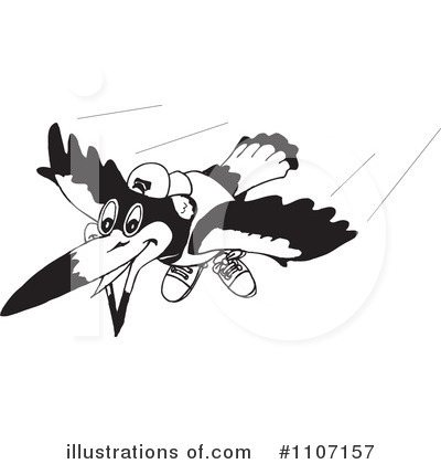 Royalty-Free (RF) Bird Clipart Illustration by Dennis Holmes Designs - Stock Sample #1107157